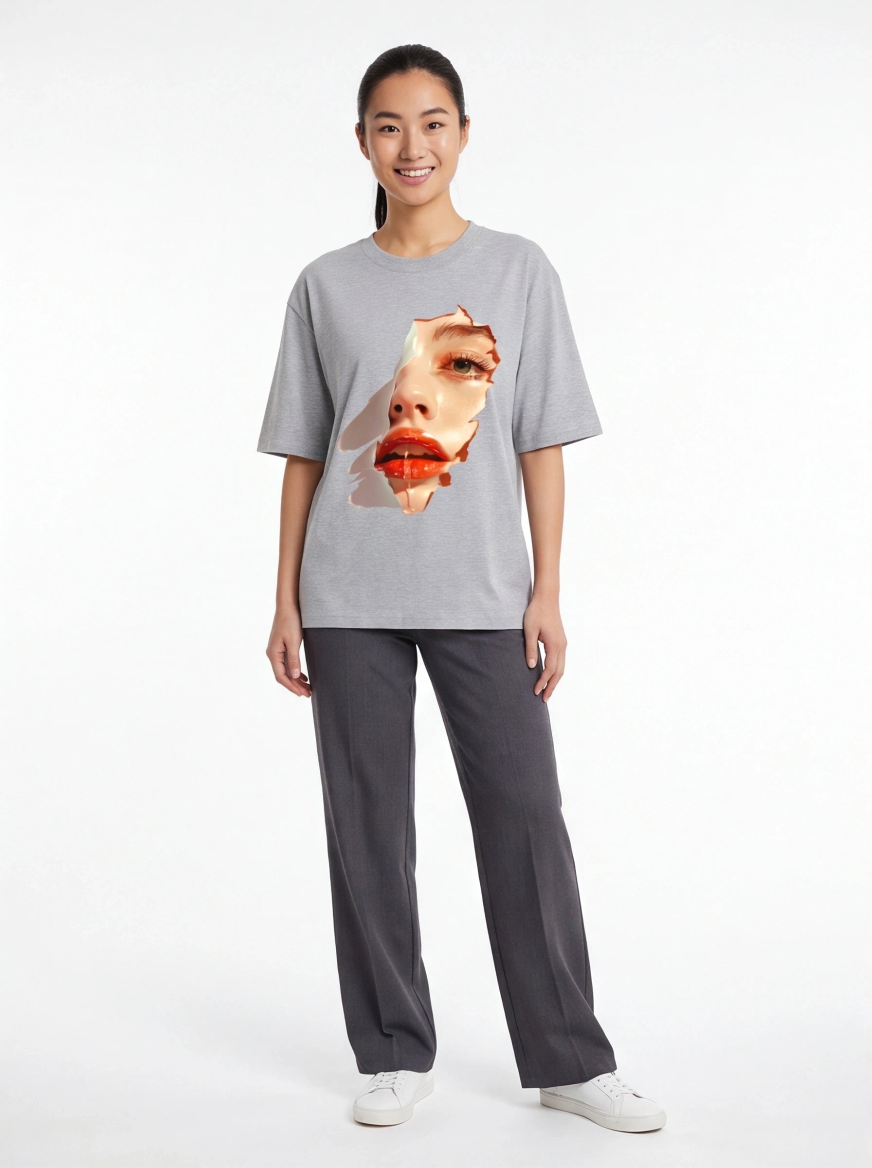 Glossy Lips Oversized T-Shirt
