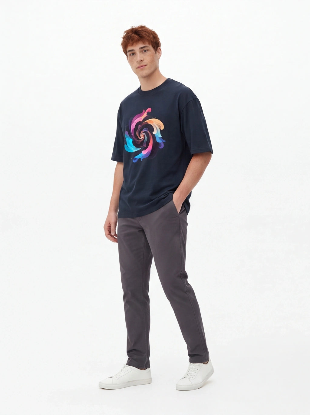 Swirl Vortex Oversized T-Shirt