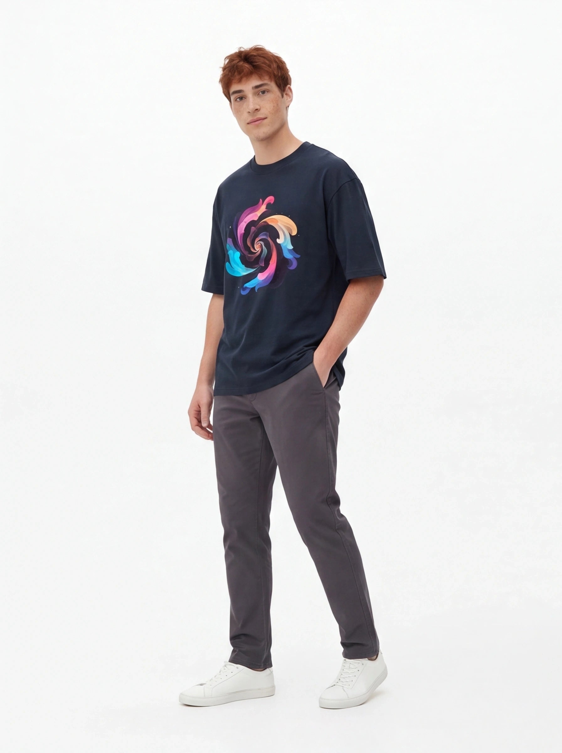 Swirl Vortex Oversized T-Shirt