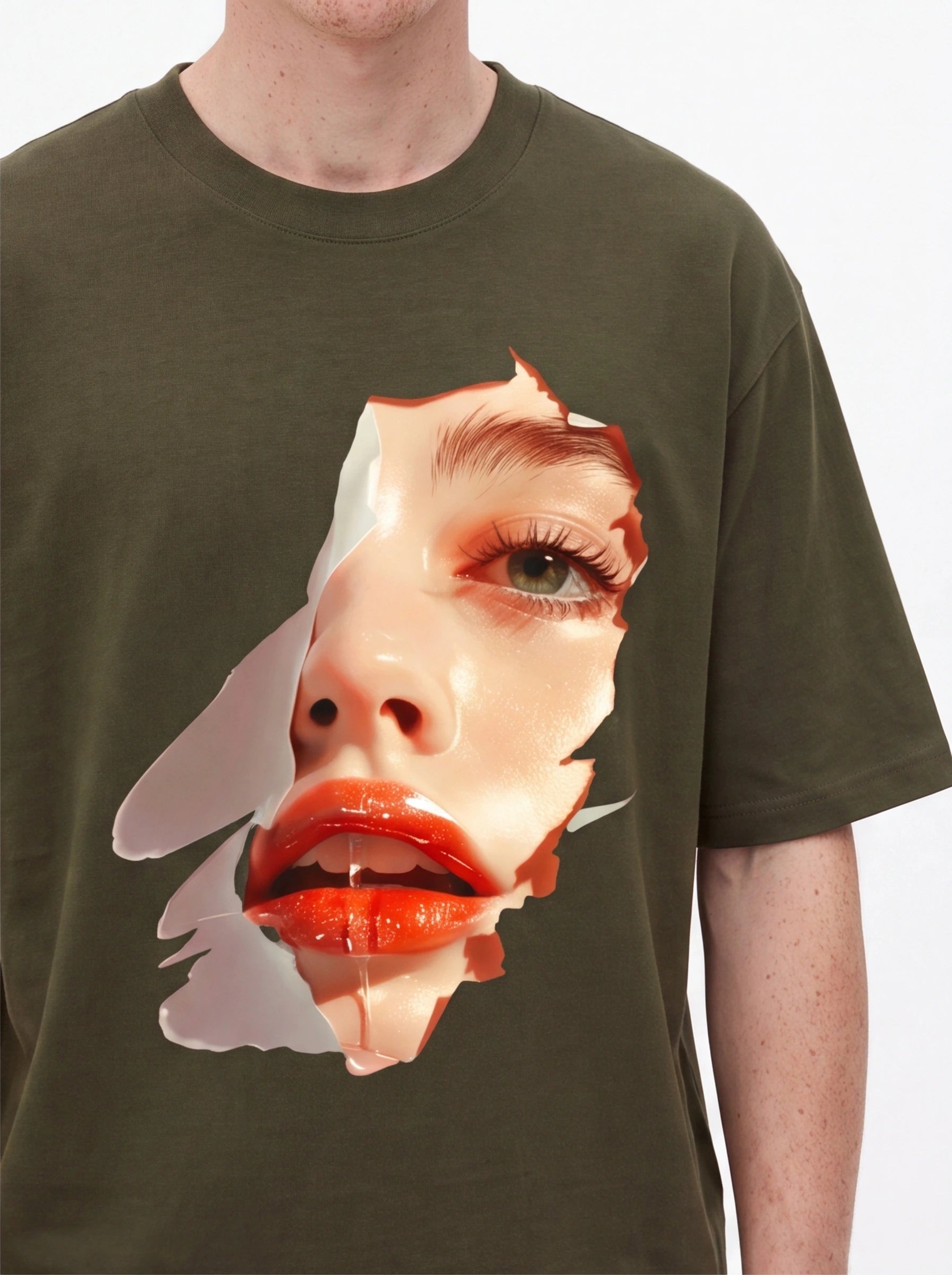 Glossy Lips Oversized T-Shirt