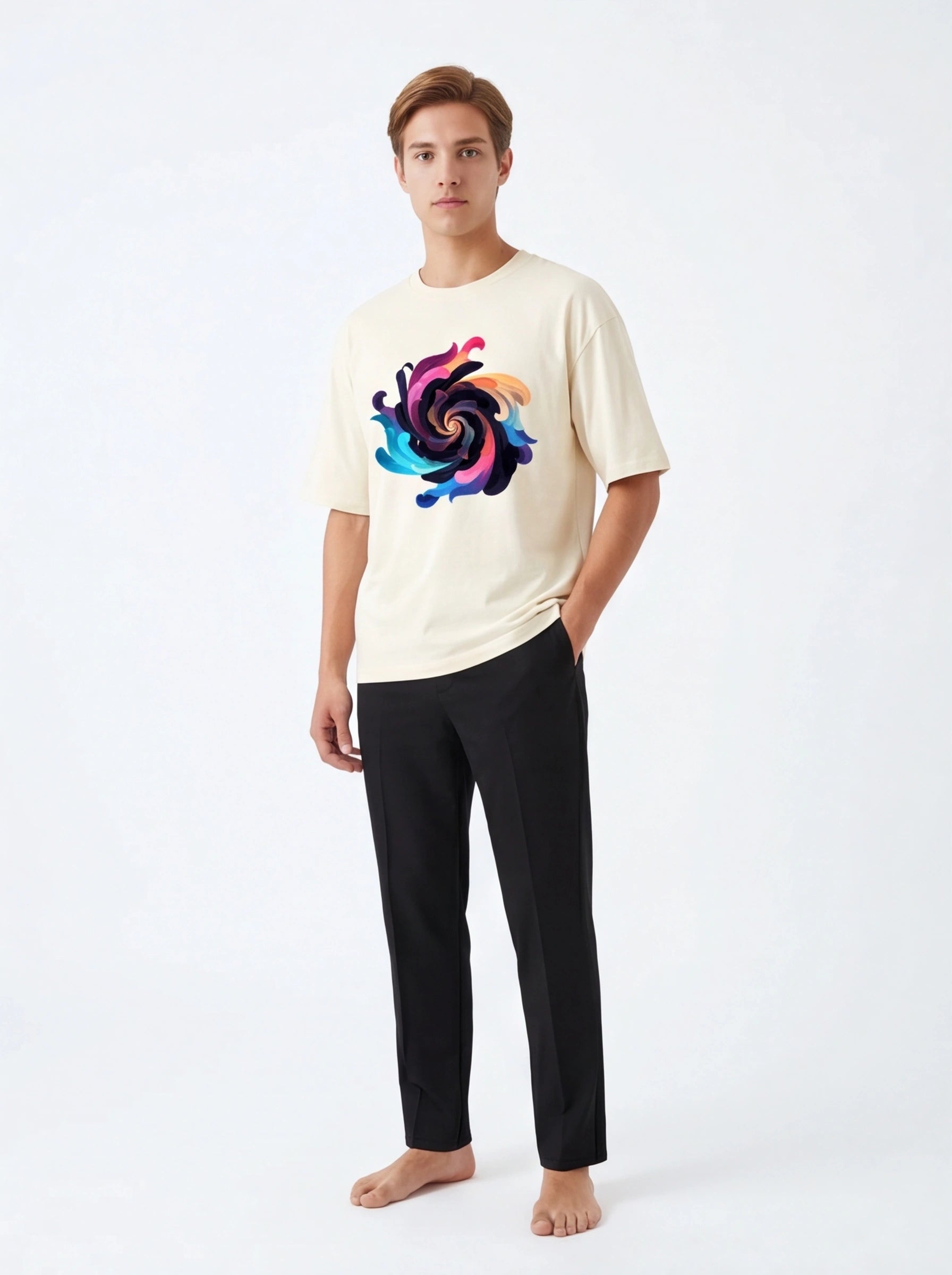 Swirl Vortex Oversized T-Shirt
