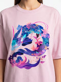 Floral Sea Dragon Oversized T-Shirt
