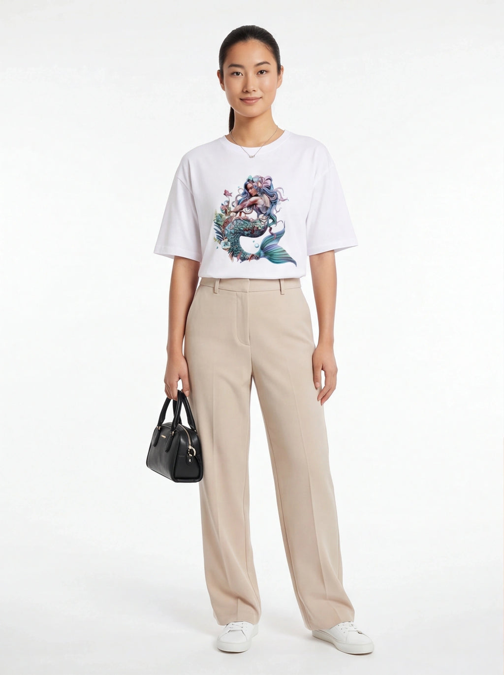 Serene Mermaid Oversized T-Shirt