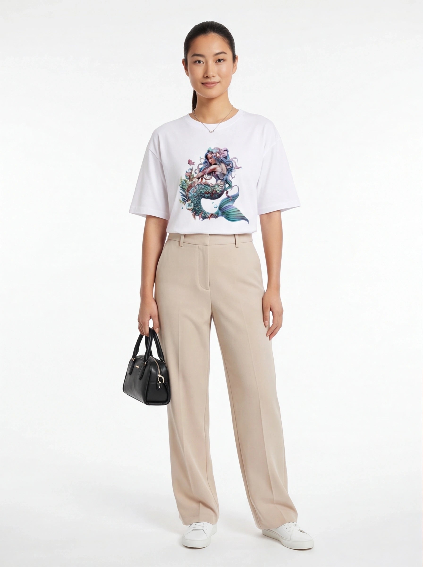 Serene Mermaid Oversized T-Shirt