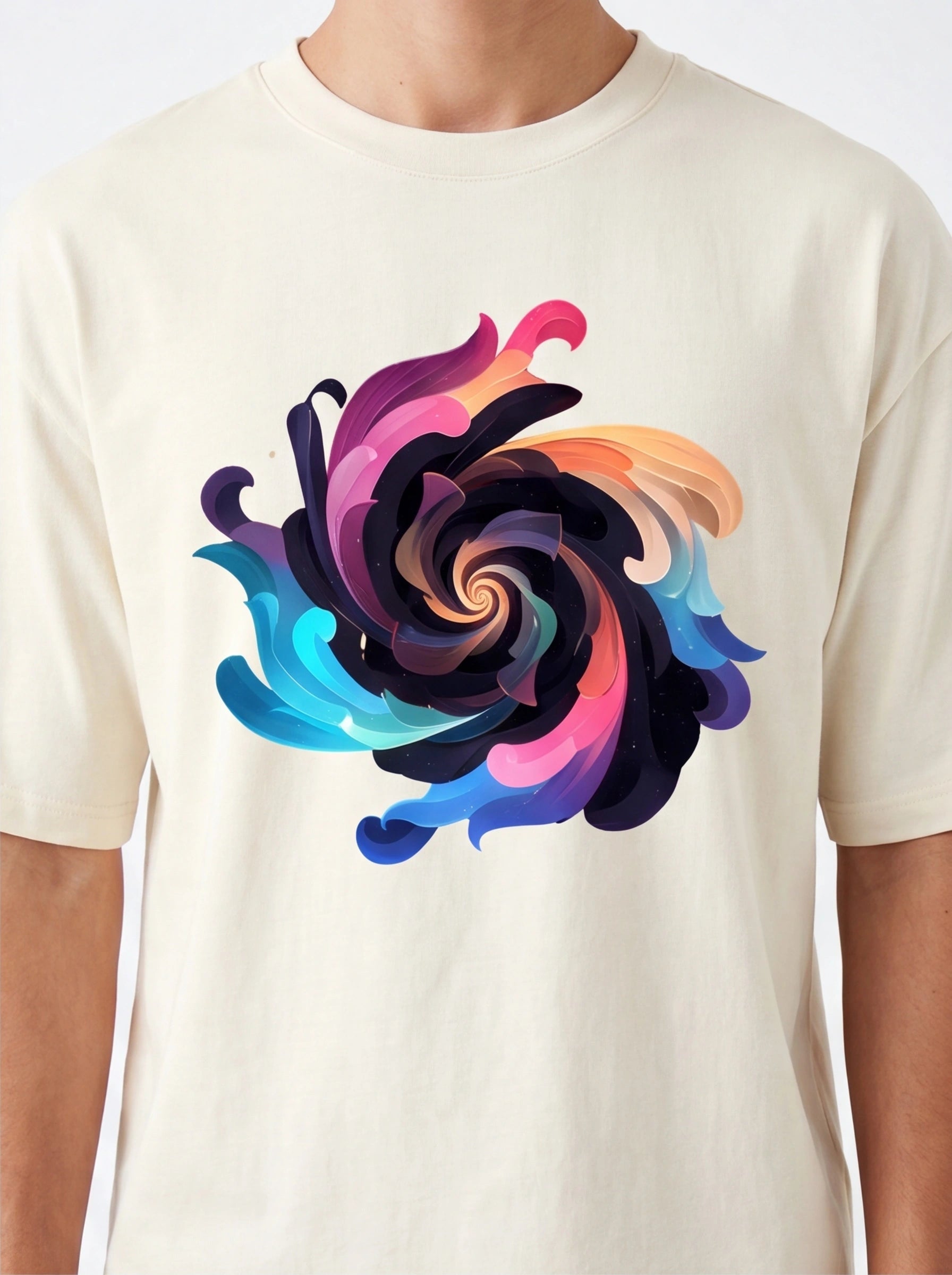 Swirl Vortex Oversized T-Shirt