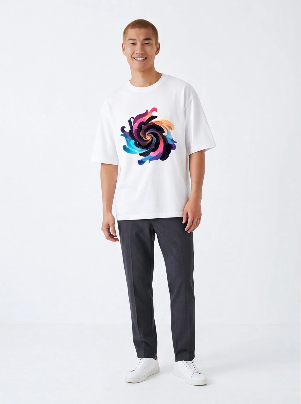 Swirl Vortex Oversized T-Shirt