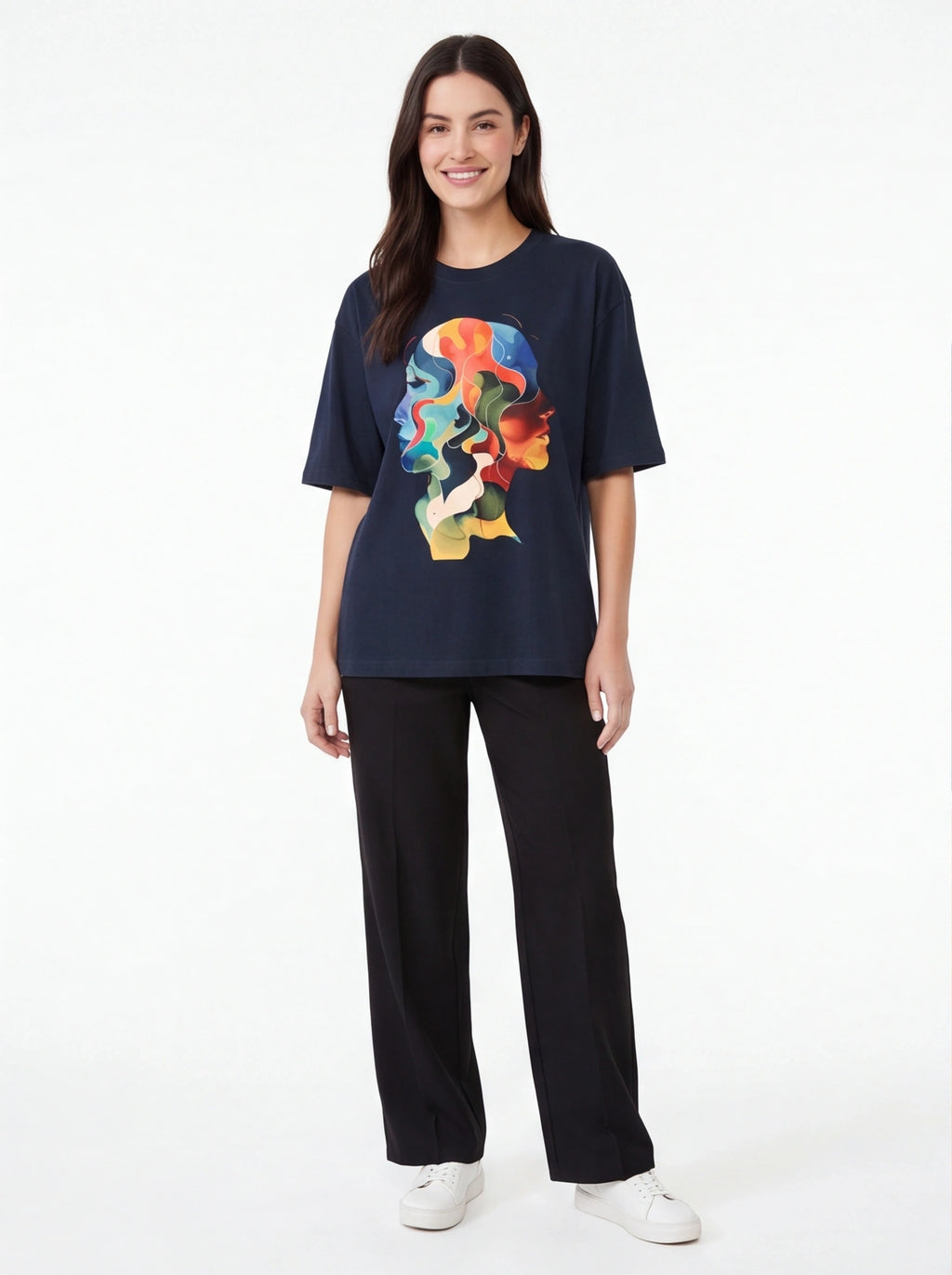 Two Faces Oversized T-Shirt