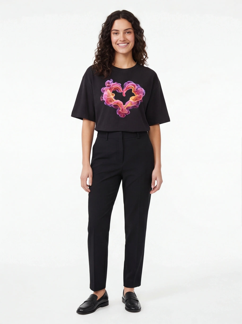 Smoke Heart Oversized T-Shirt