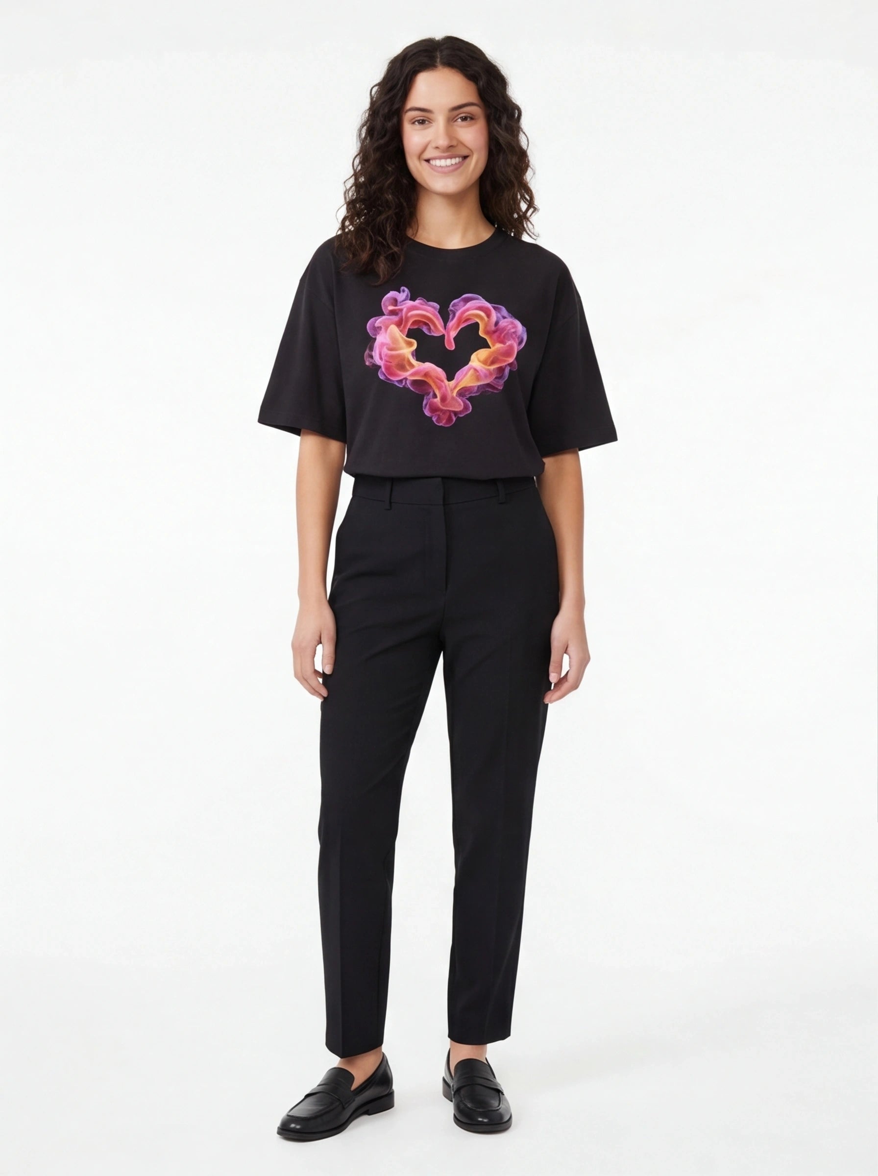 Smoke Heart Oversized T-Shirt
