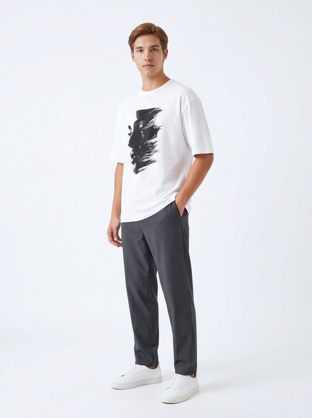 Dark Face Oversized T-Shirt