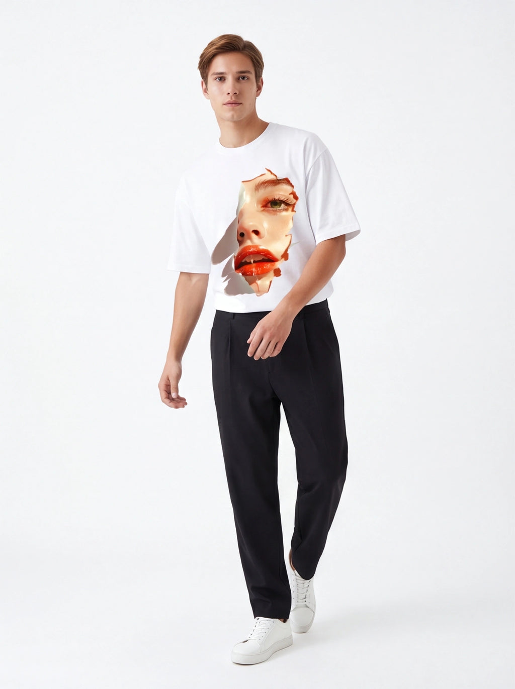 Glossy Lips Oversized T-Shirt