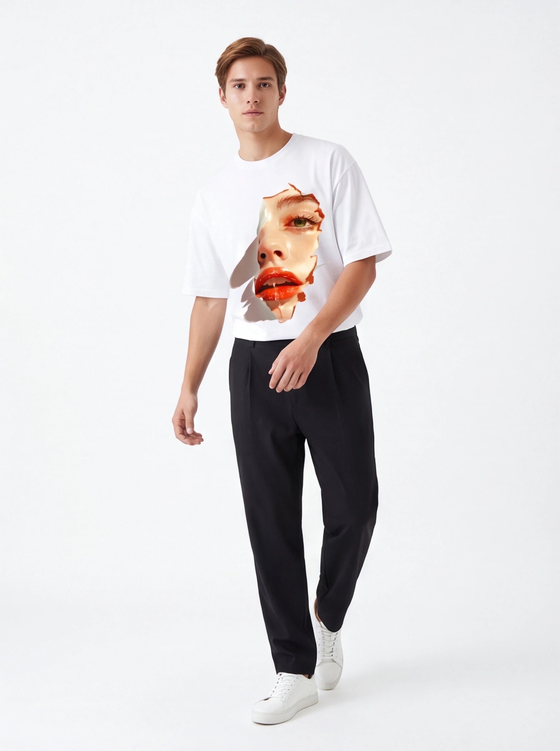 Glossy Lips Oversized T-Shirt