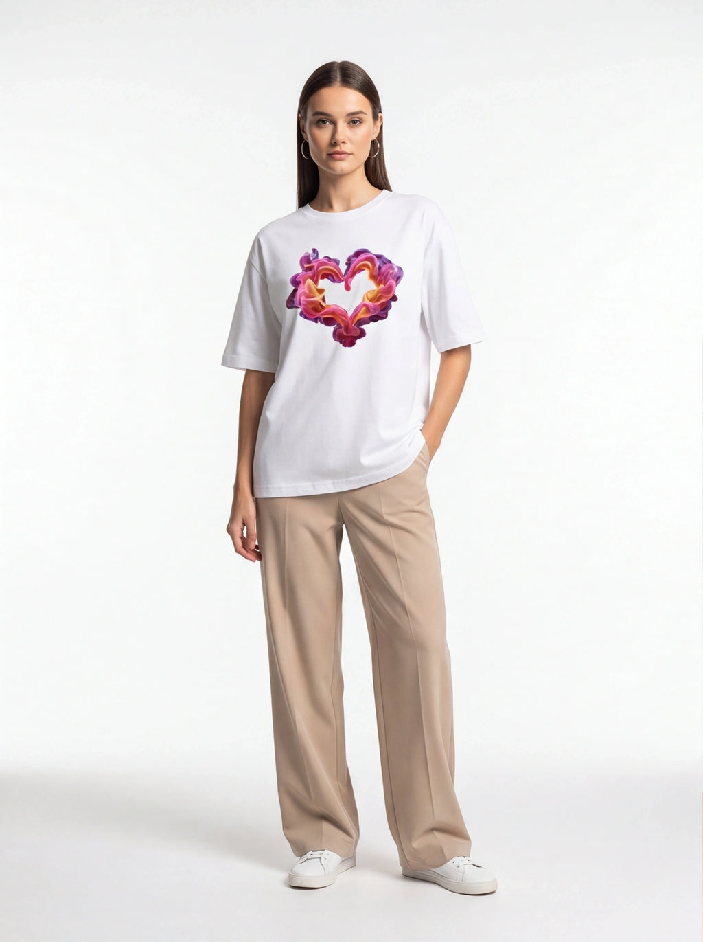 Smoke Heart Oversized T-Shirt