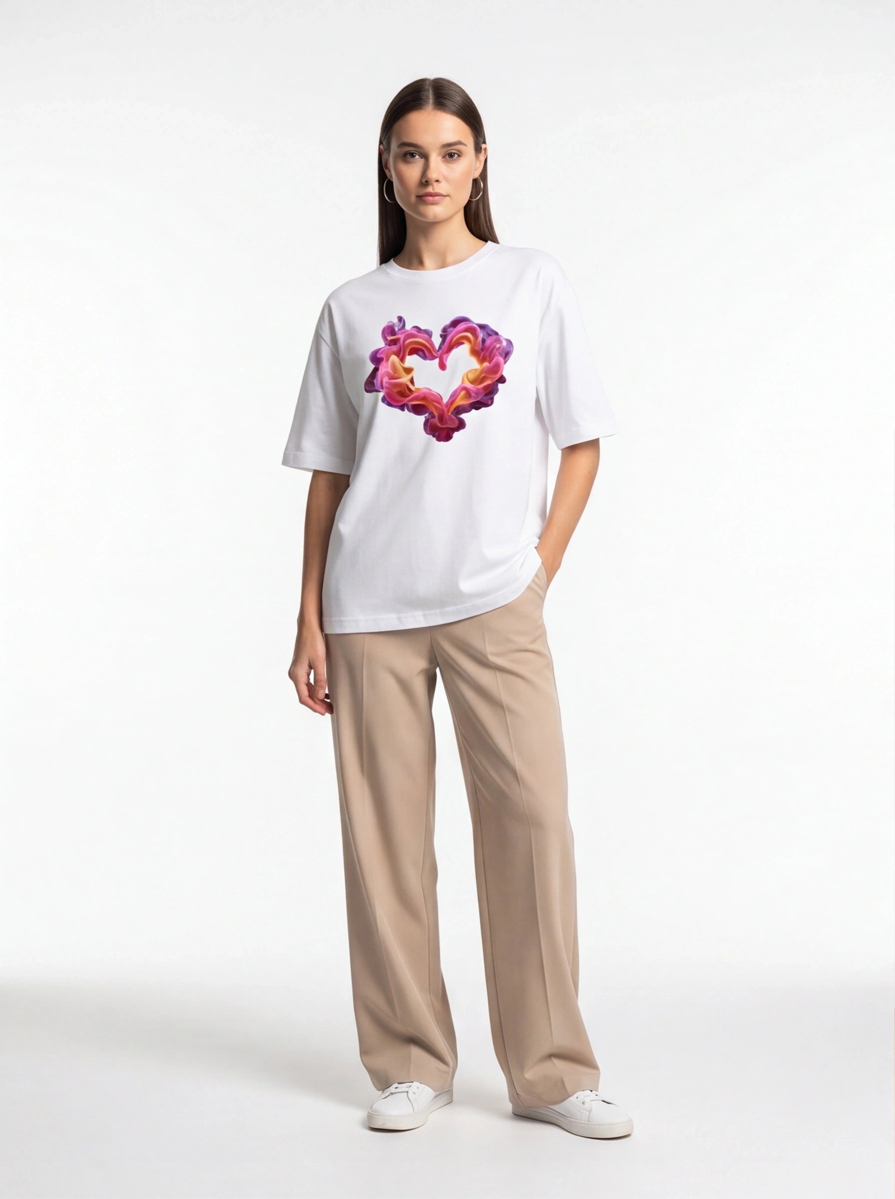 Smoke Heart Oversized T-Shirt