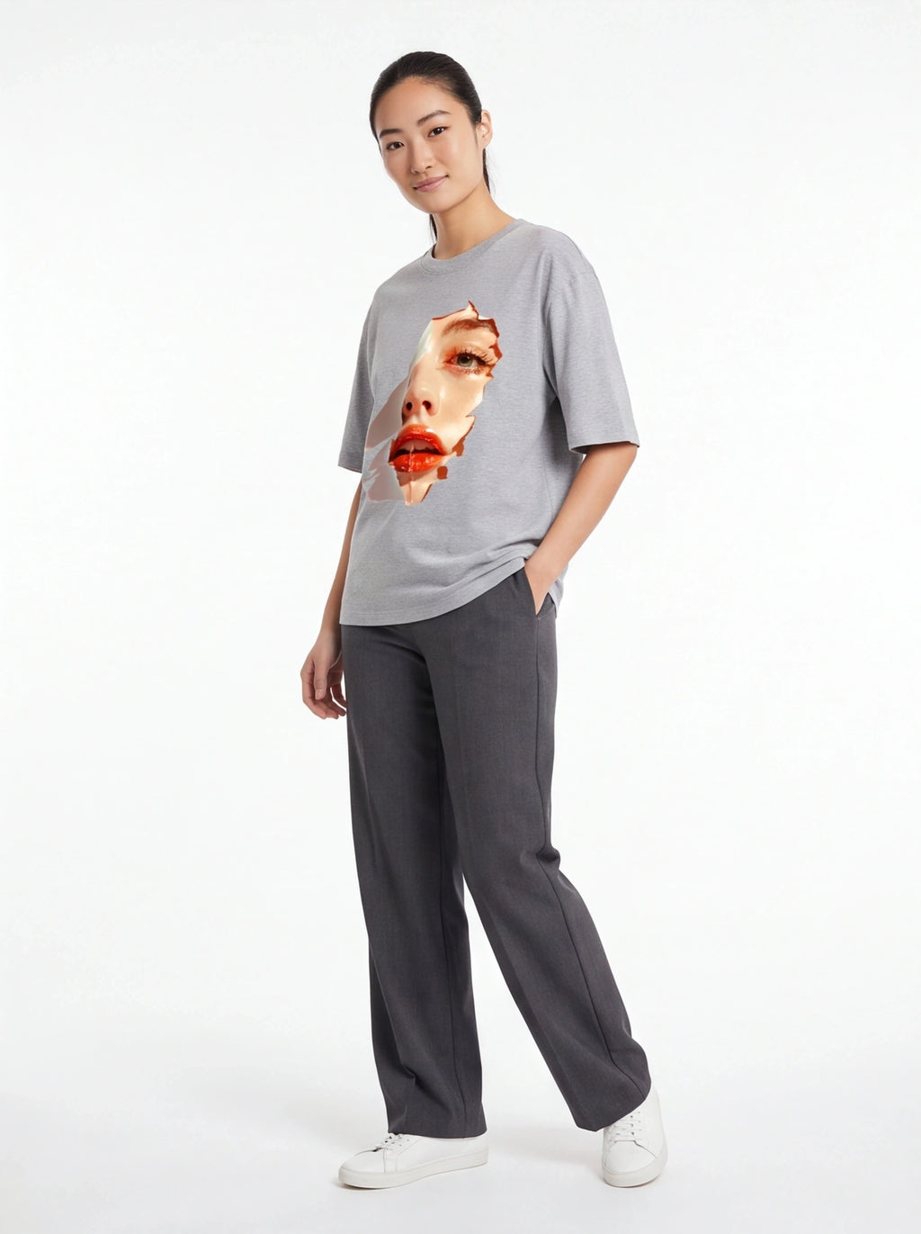 Glossy Lips Oversized T-Shirt