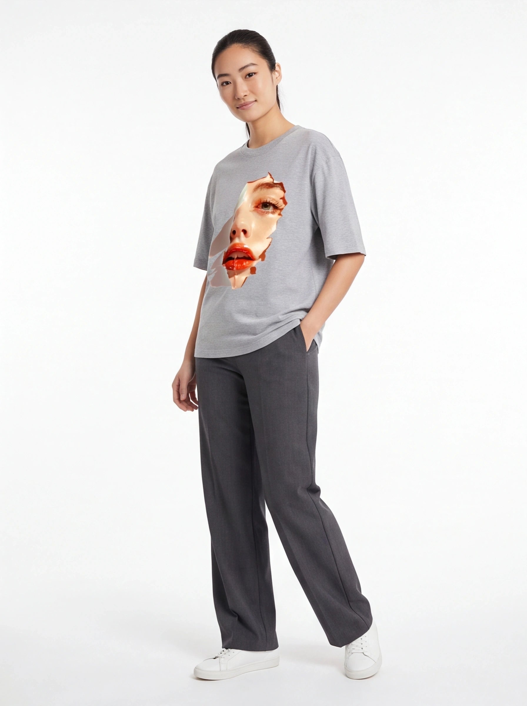 Glossy Lips Oversized T-Shirt