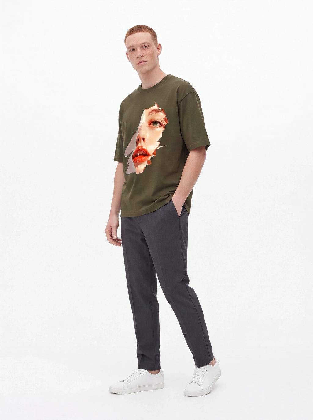 Glossy Lips Oversized T-Shirt