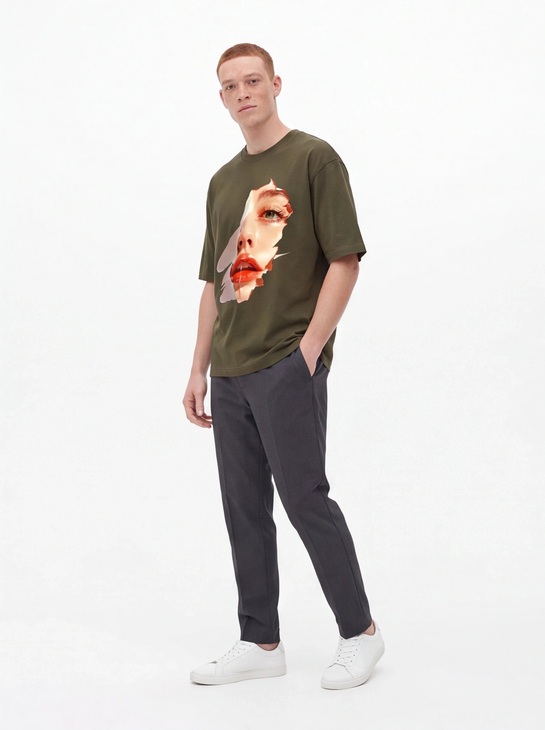Glossy Lips Oversized T-Shirt