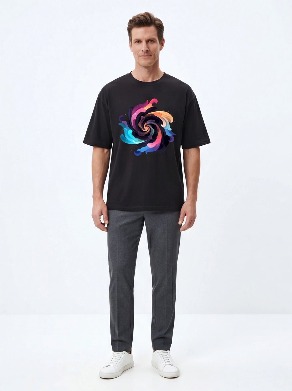 Swirl Vortex Oversized T-Shirt