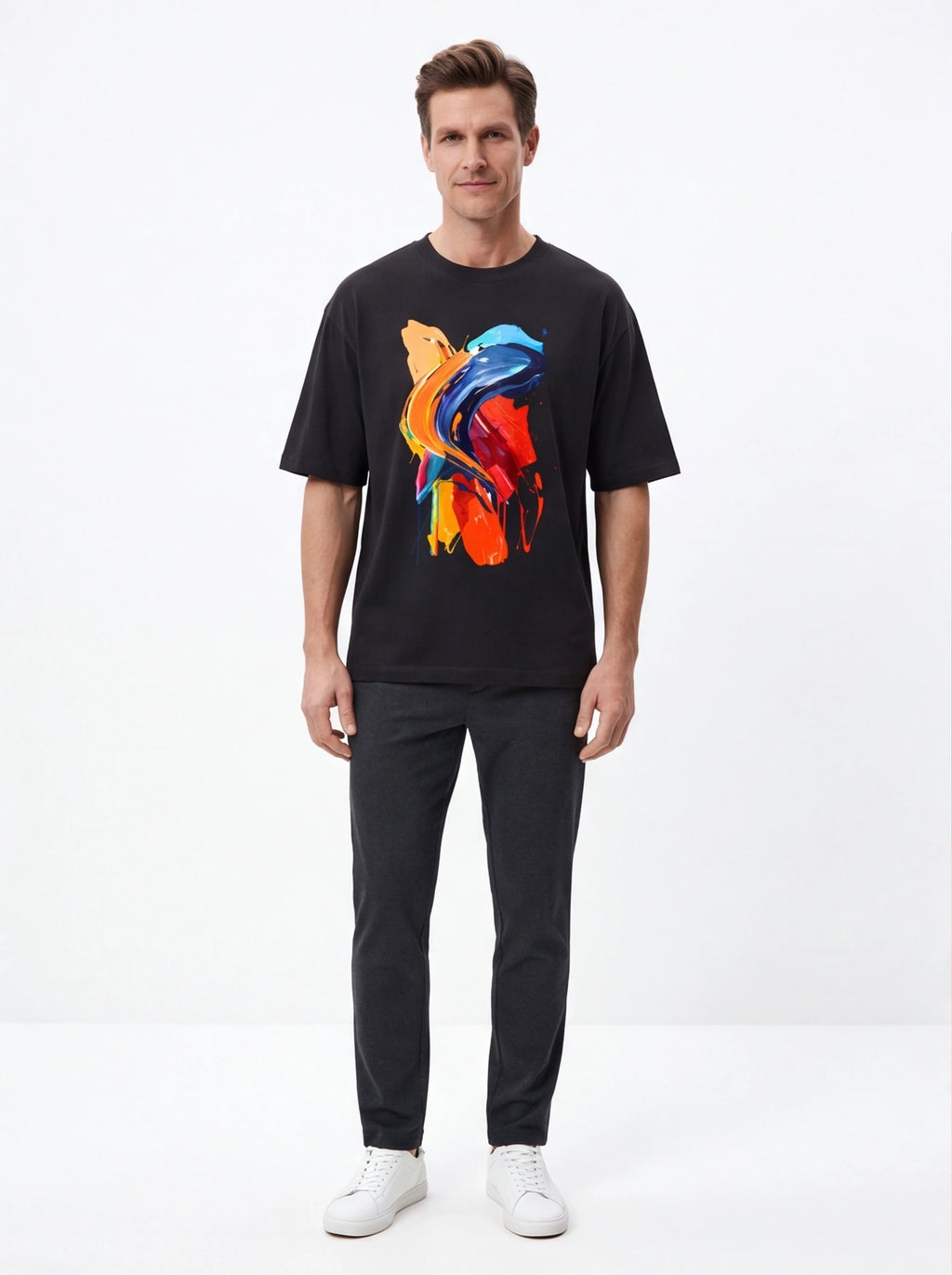 Paint Splatter Oversized T-Shirt