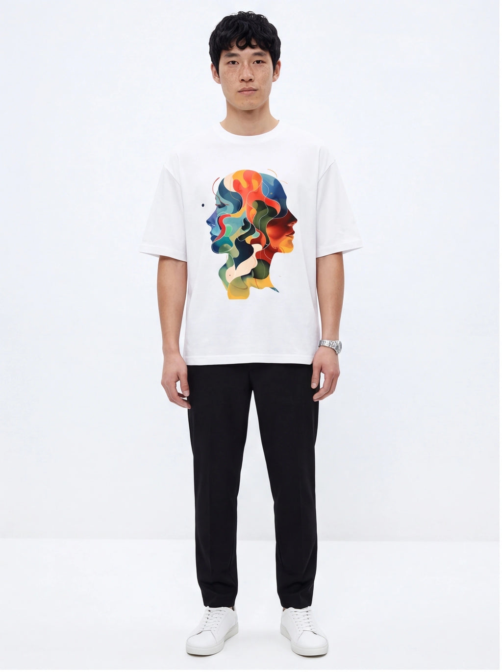 Two Faces Oversized T-Shirt