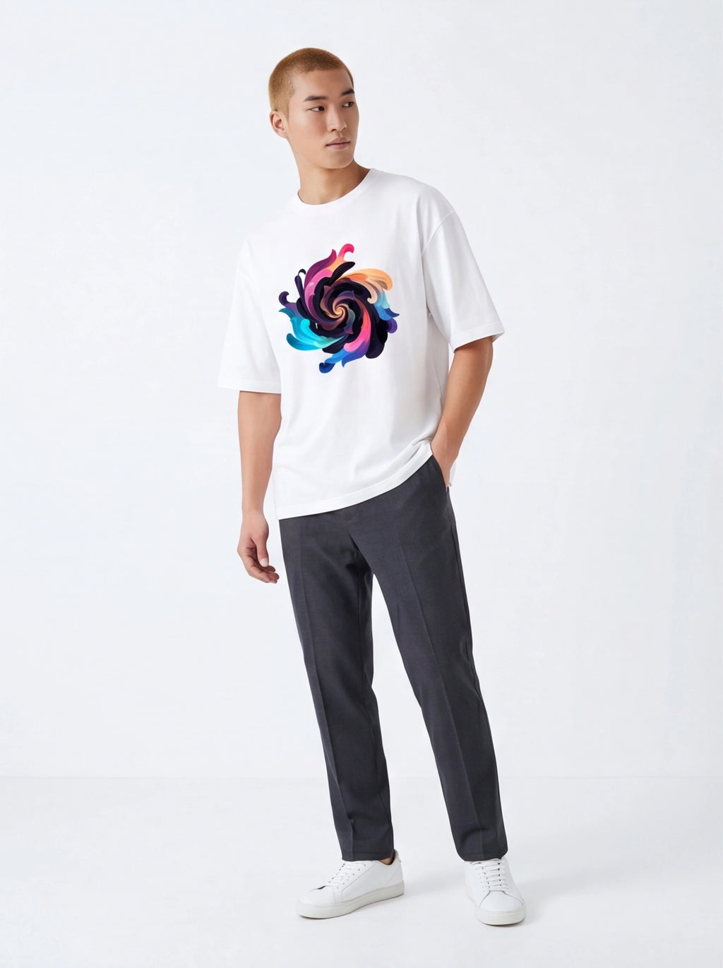 Swirl Vortex Oversized T-Shirt