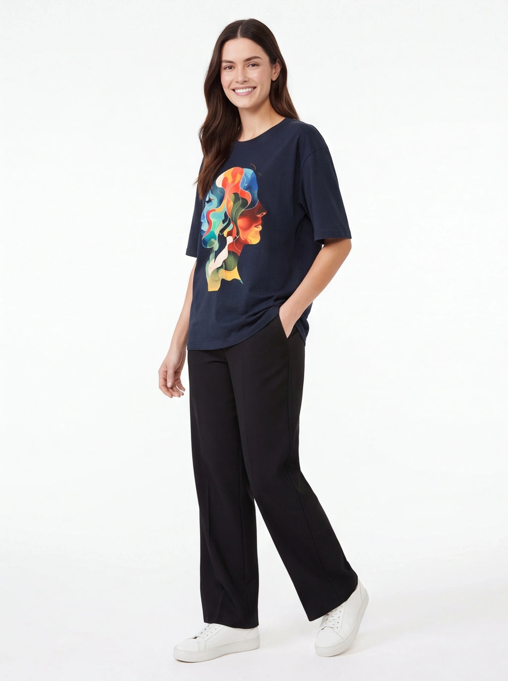 Two Faces Oversized T-Shirt