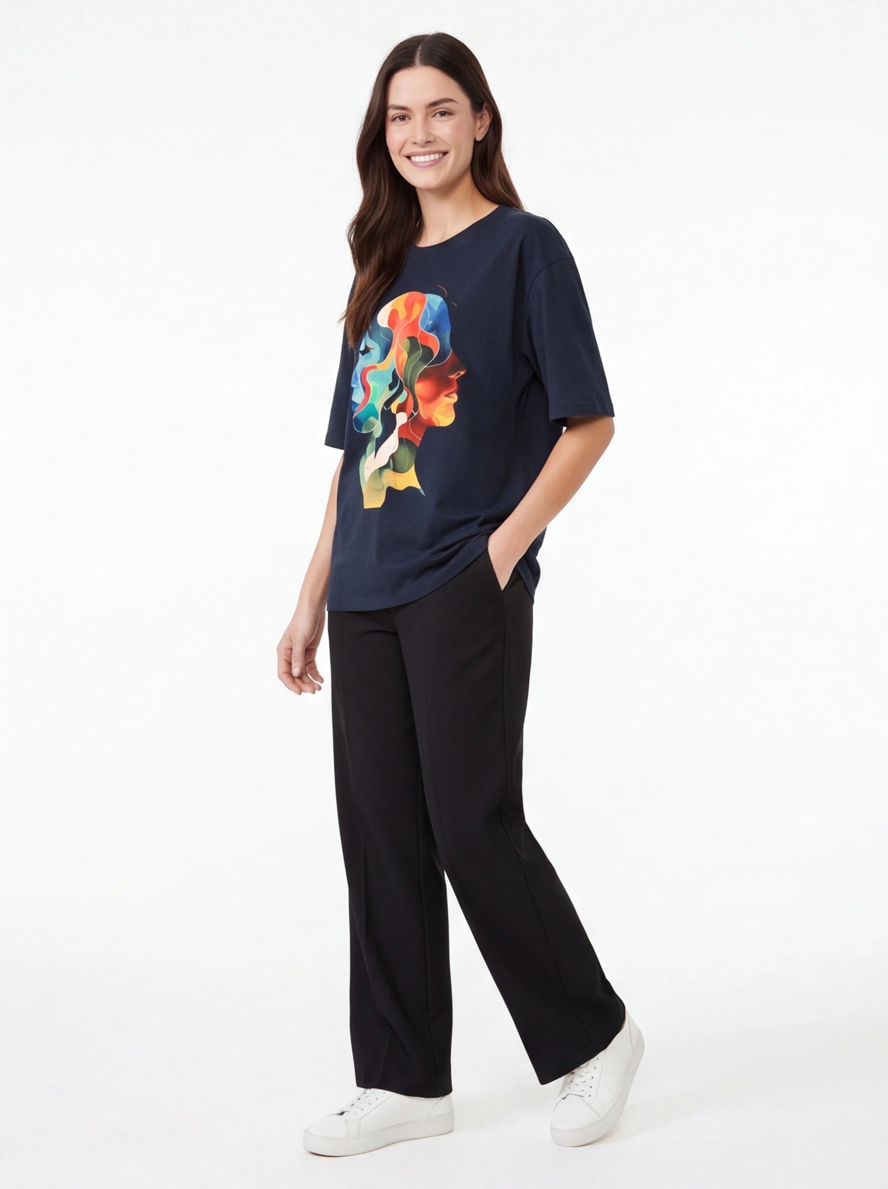 Two Faces Oversized T-Shirt