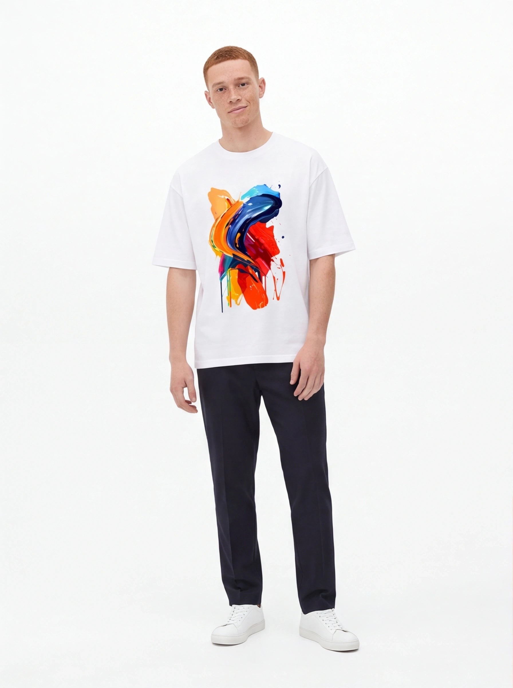 Paint Splatter Oversized T-Shirt