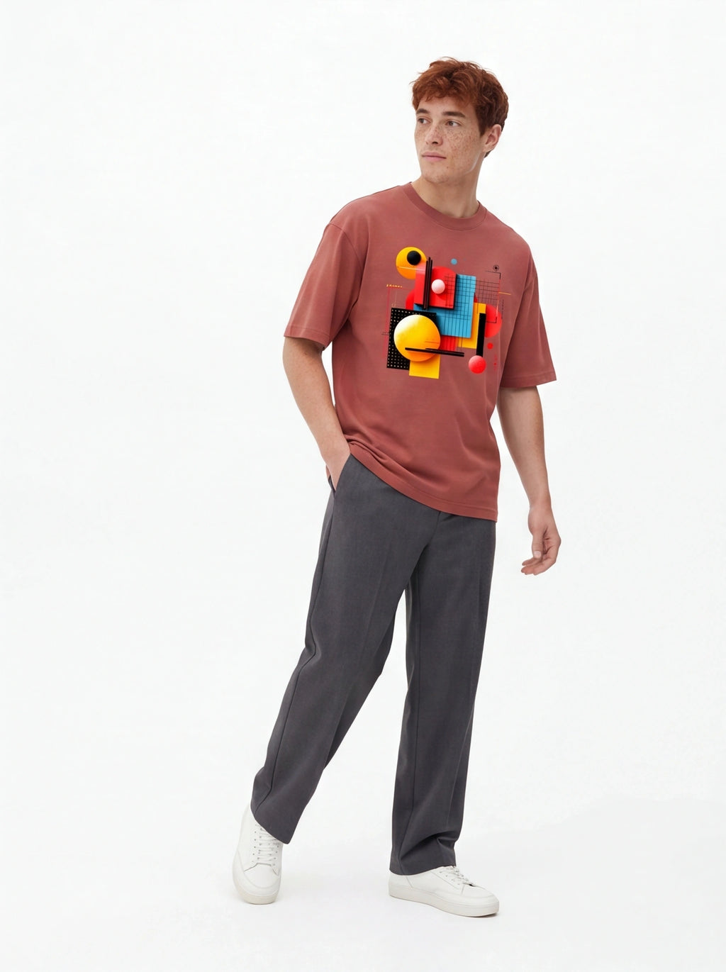 Modern Abstract Oversized T-Shirt