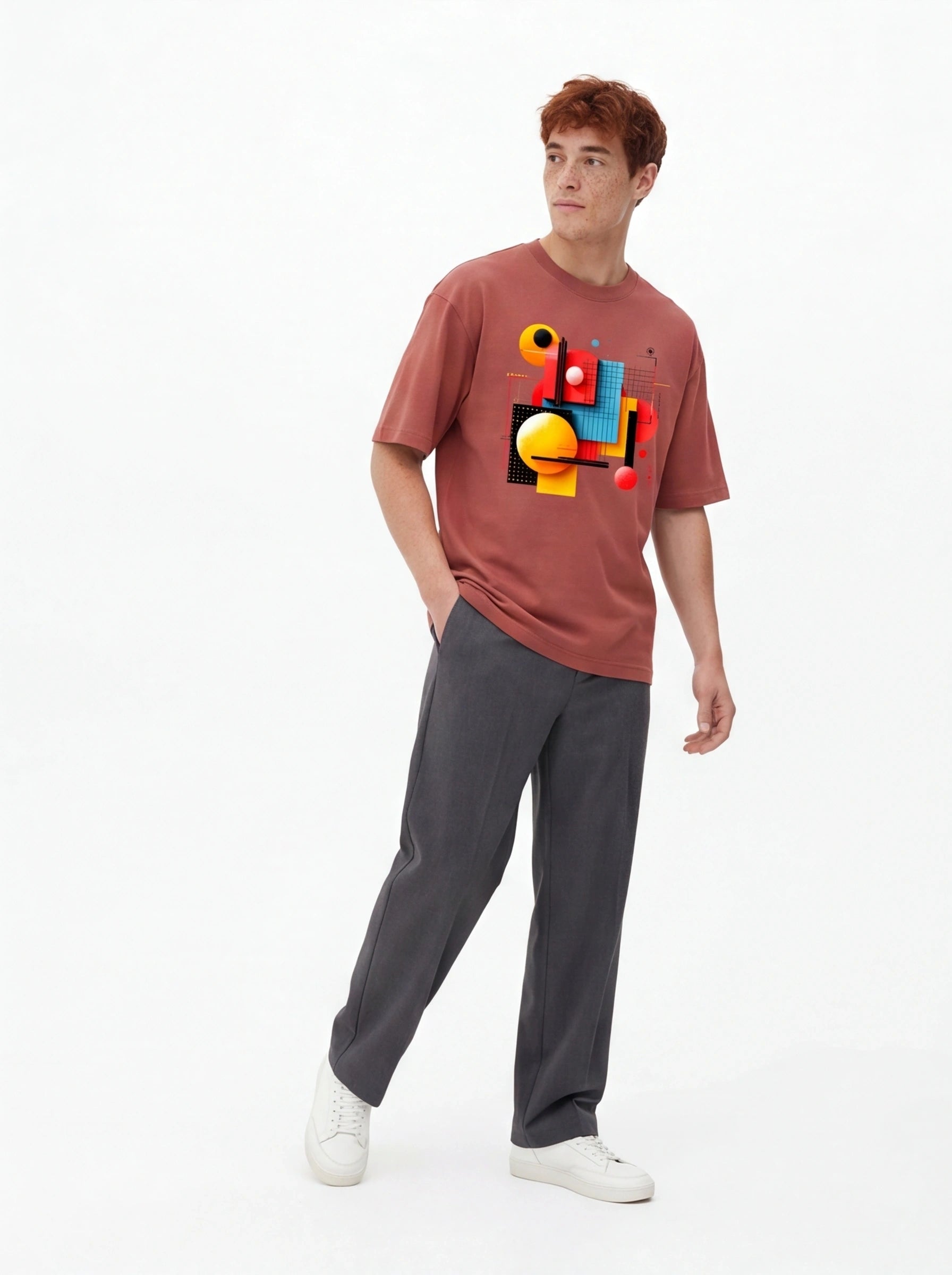 Modern Abstract Oversized T-Shirt