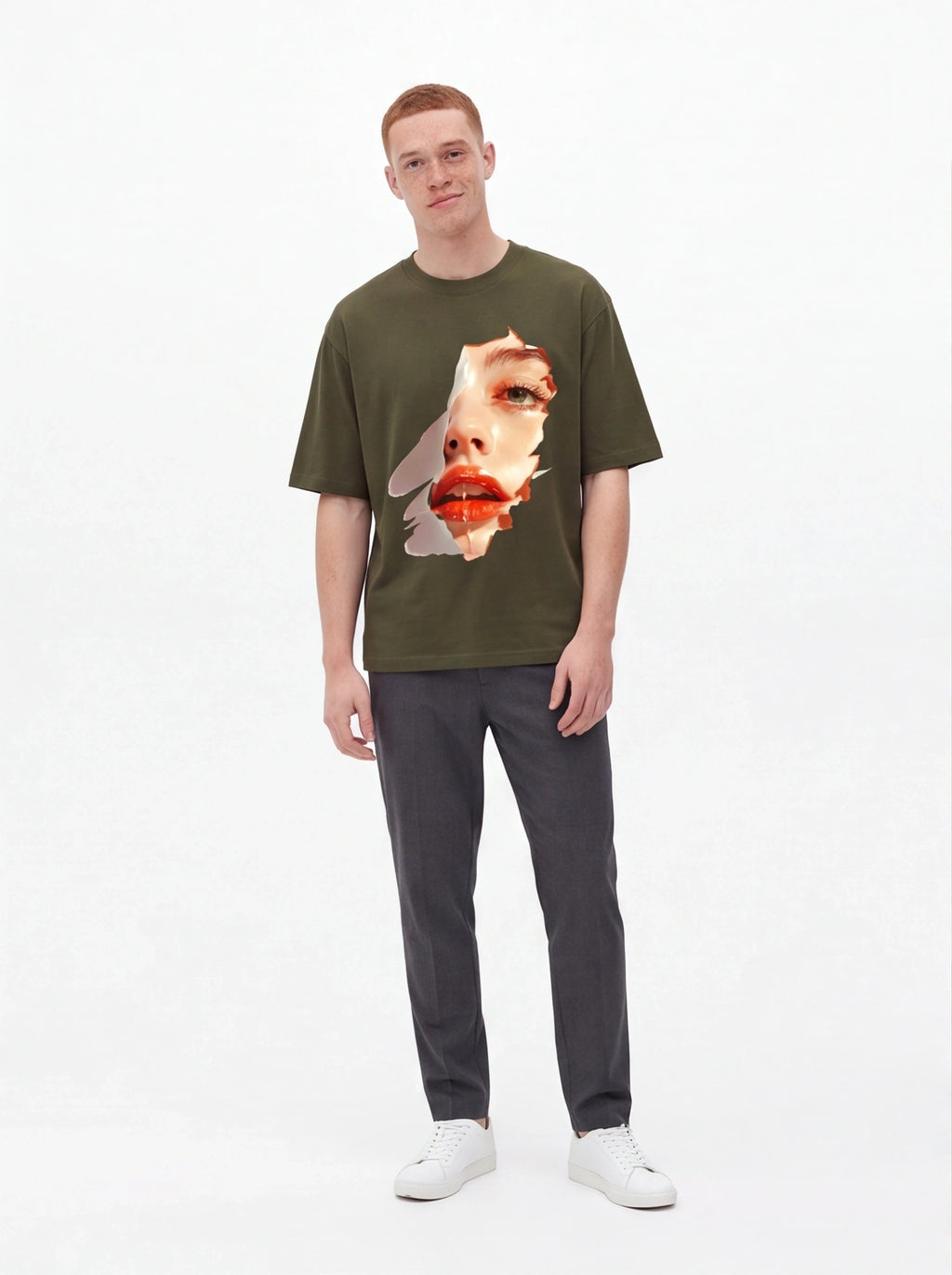 Glossy Lips Oversized T-Shirt