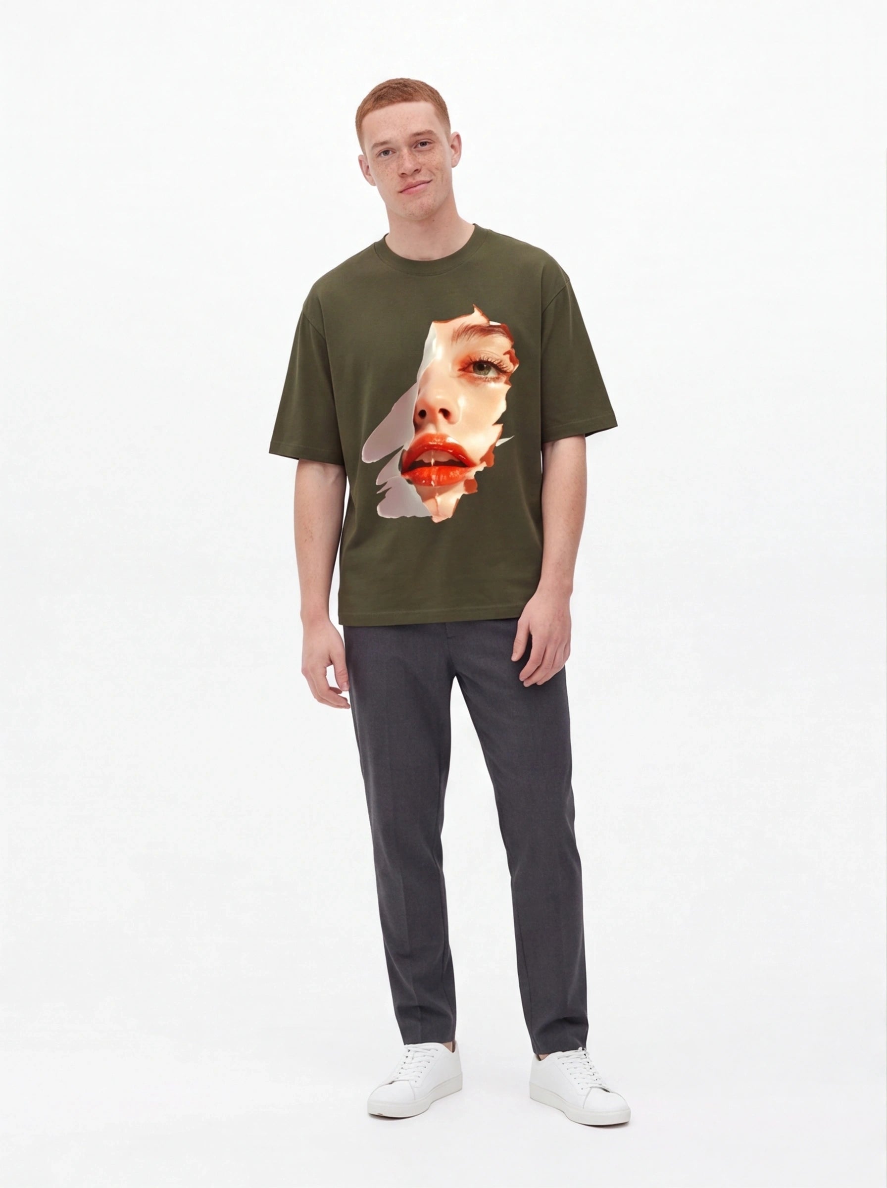 Glossy Lips Oversized T-Shirt