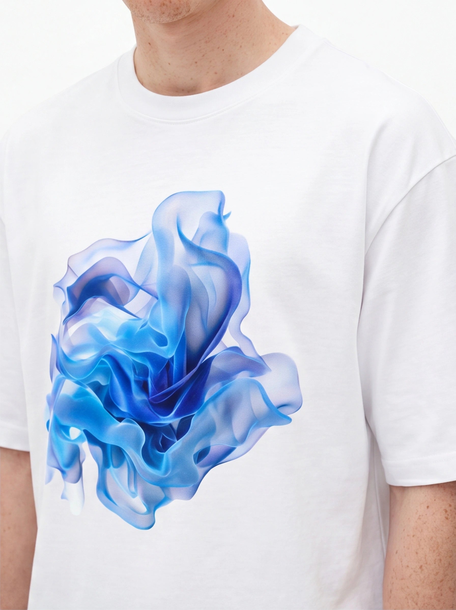 Fluid blue Oversized T-Shirt