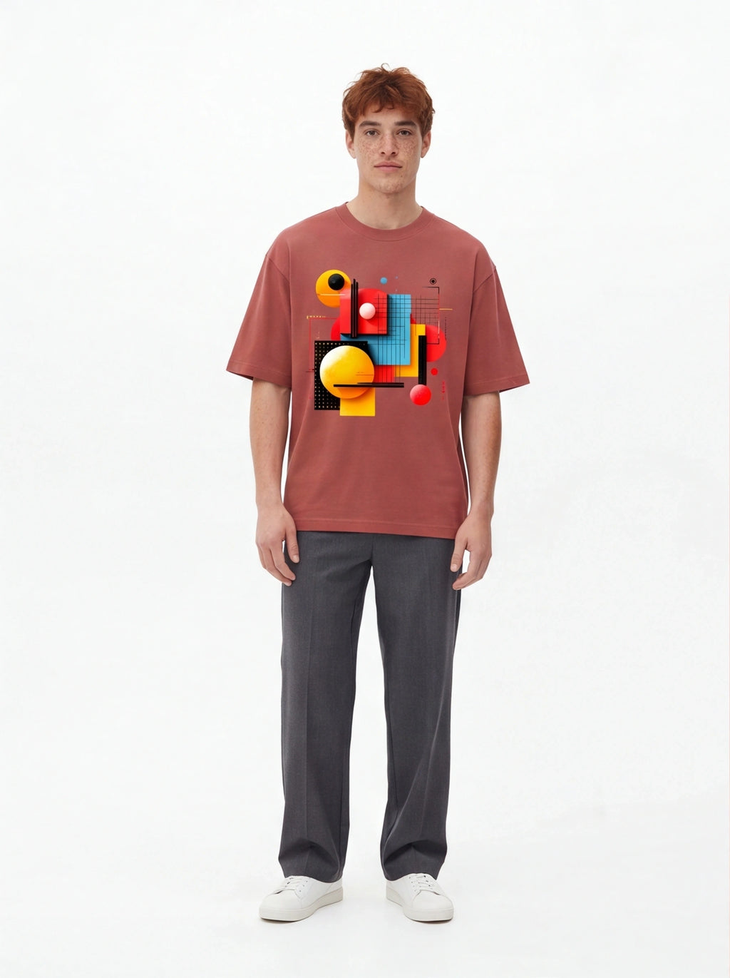 Modern Abstract Oversized T-Shirt