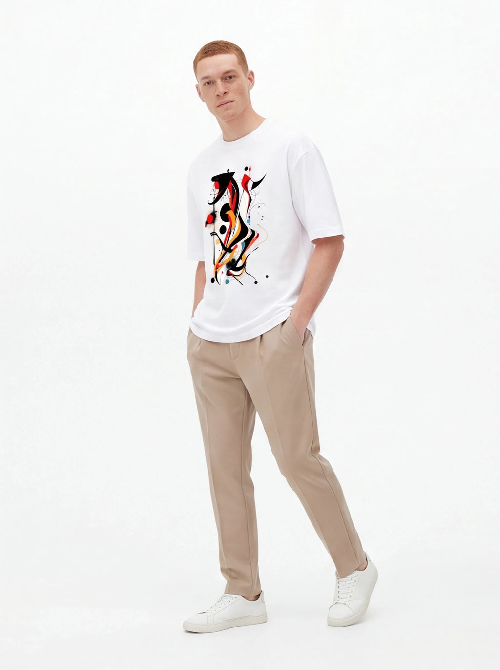 Abstract Horse Oversized T-Shirt