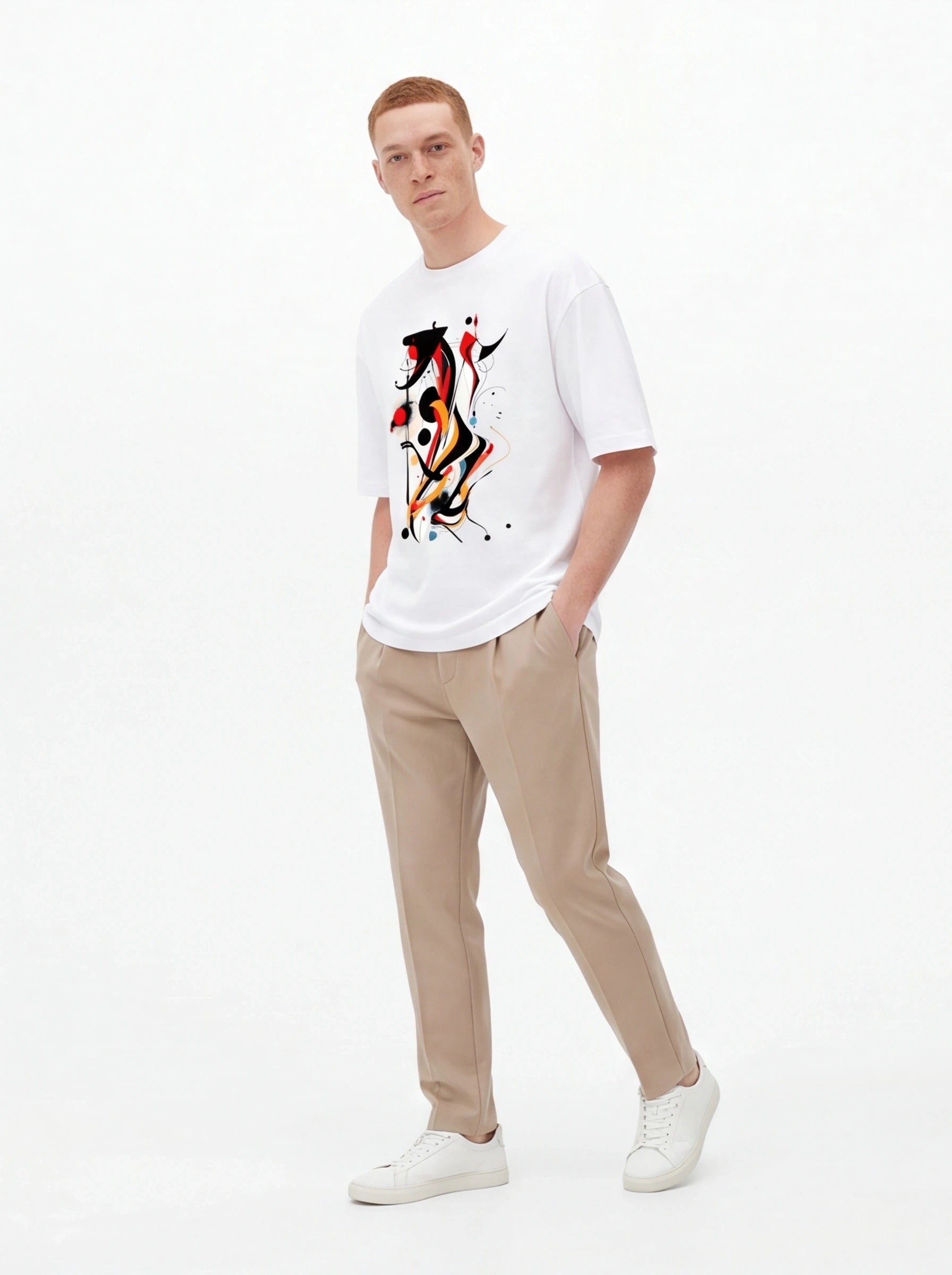 Abstract Horse Oversized T-Shirt