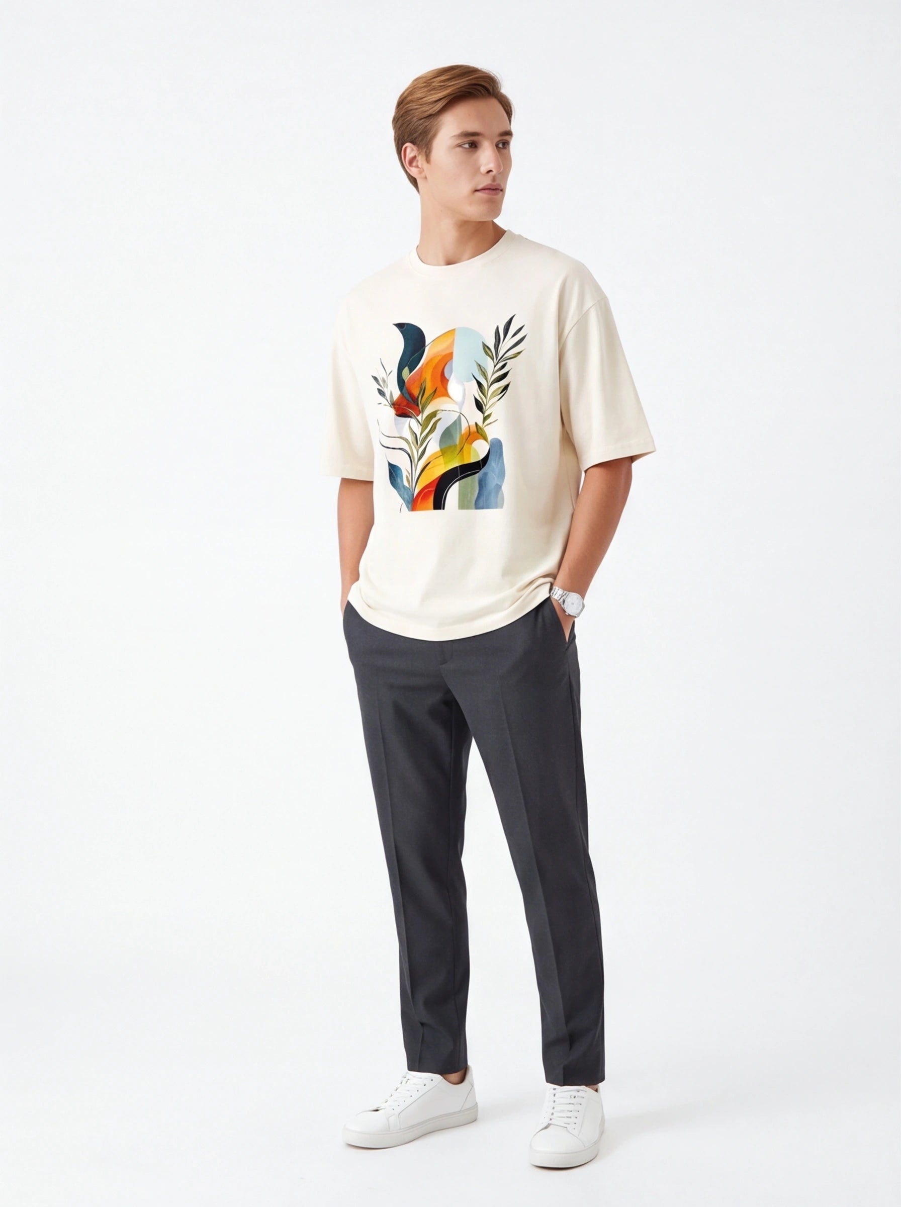 Leaves Oversized T-Shirt