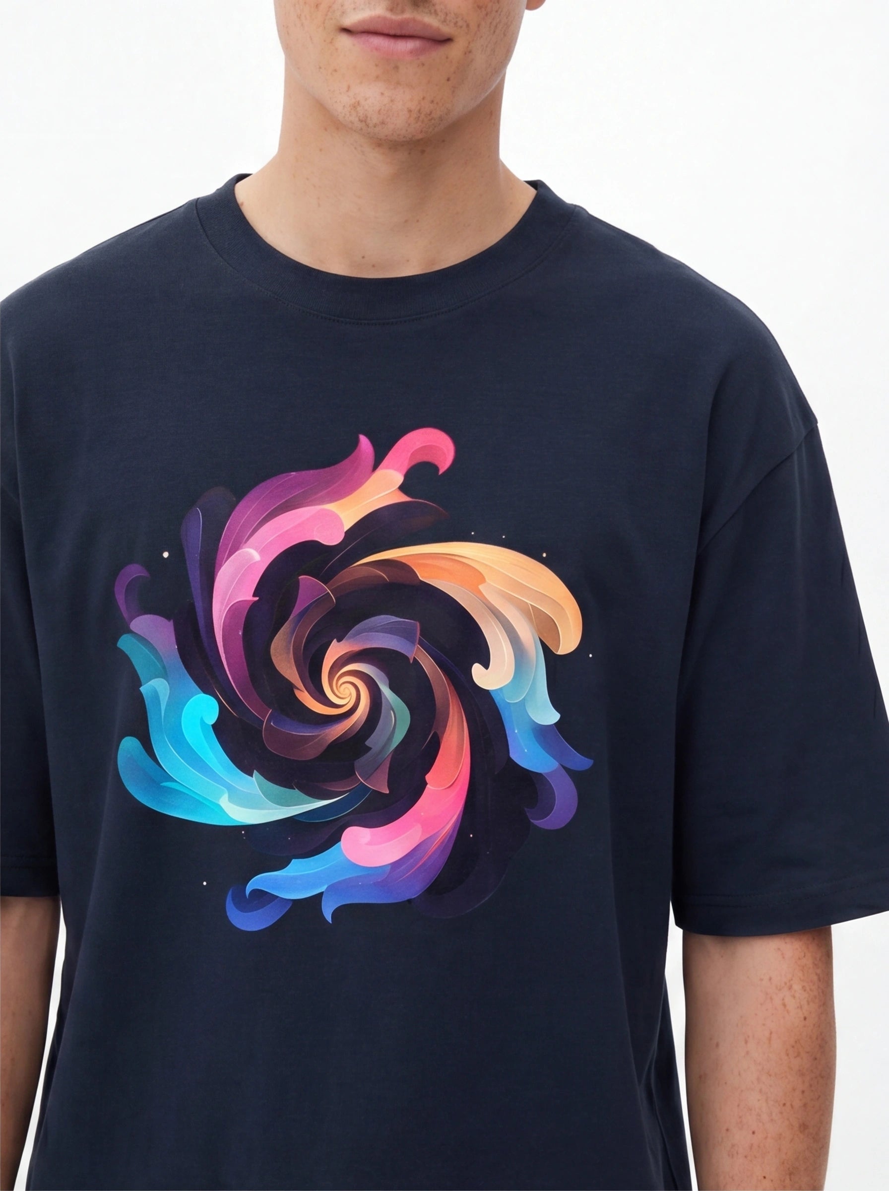 Swirl Vortex Oversized T-Shirt