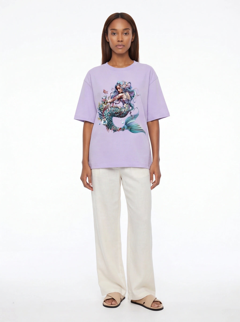 Serene Mermaid Oversized T-Shirt