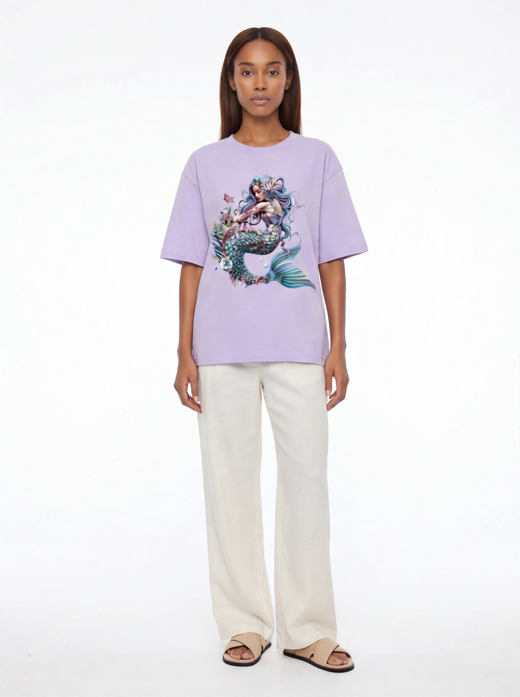 Serene Mermaid Oversized T-Shirt