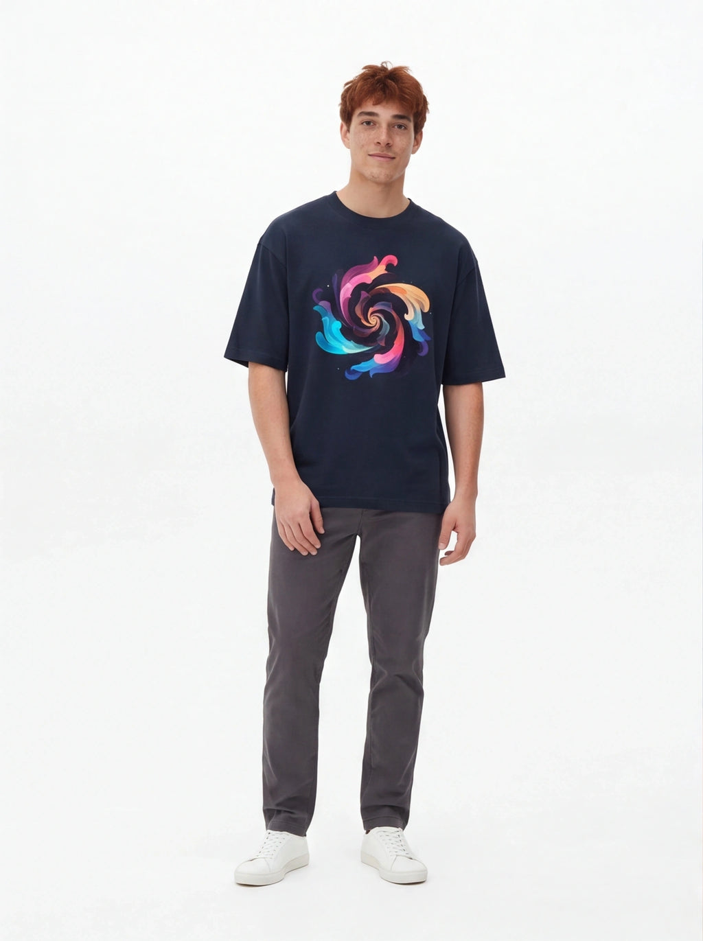 Swirl Vortex Oversized T-Shirt