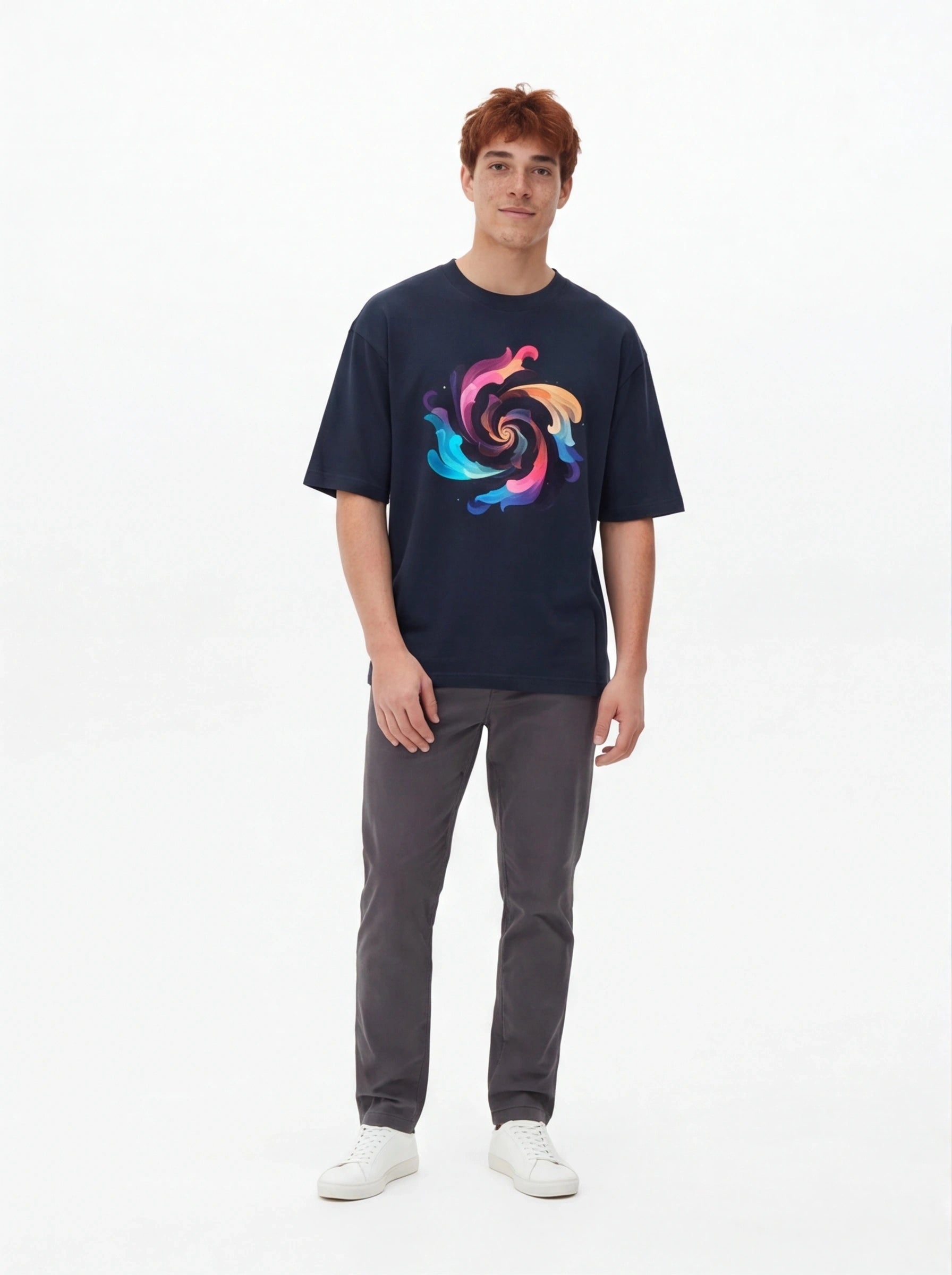 Swirl Vortex Oversized T-Shirt