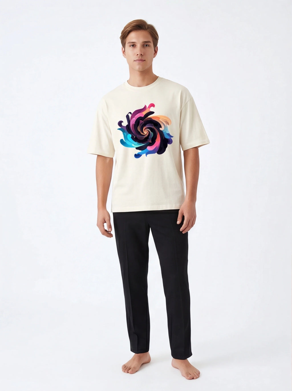 Swirl Vortex Oversized T-Shirt
