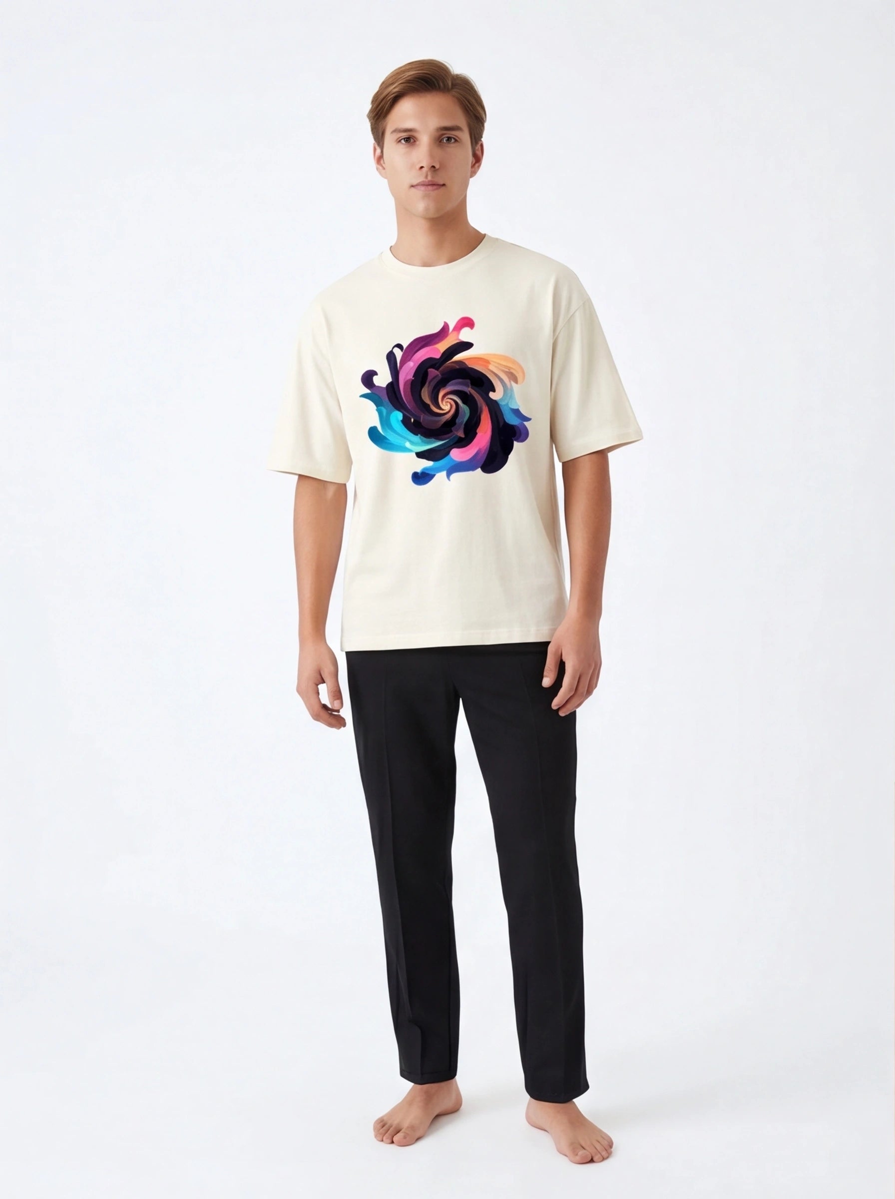 Swirl Vortex Oversized T-Shirt