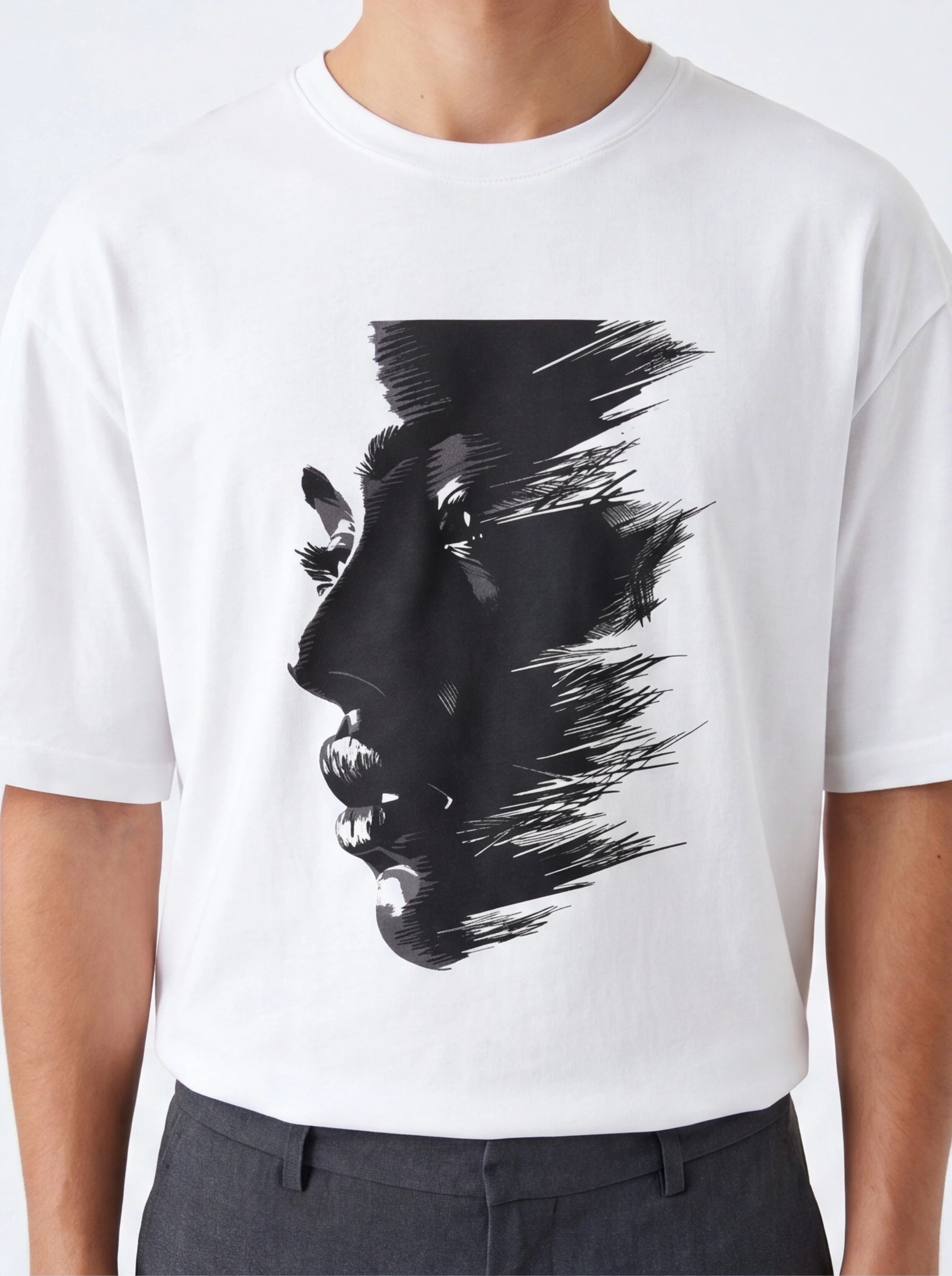 Dark Face Oversized T-Shirt