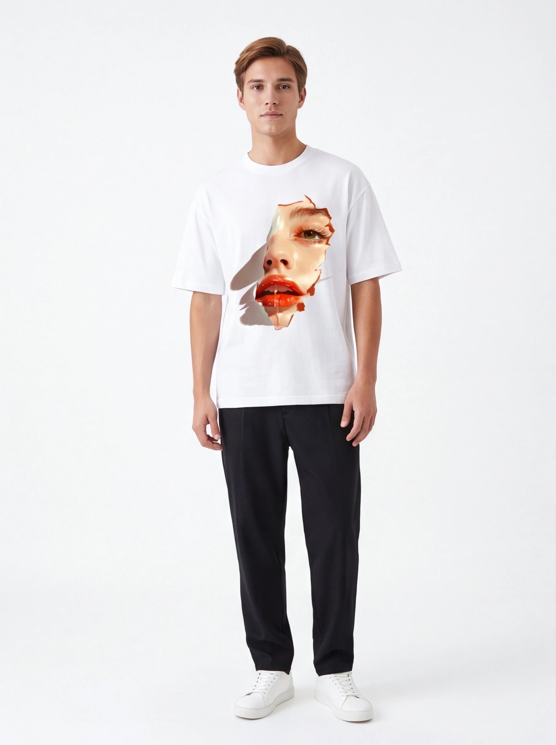 Glossy Lips Oversized T-Shirt