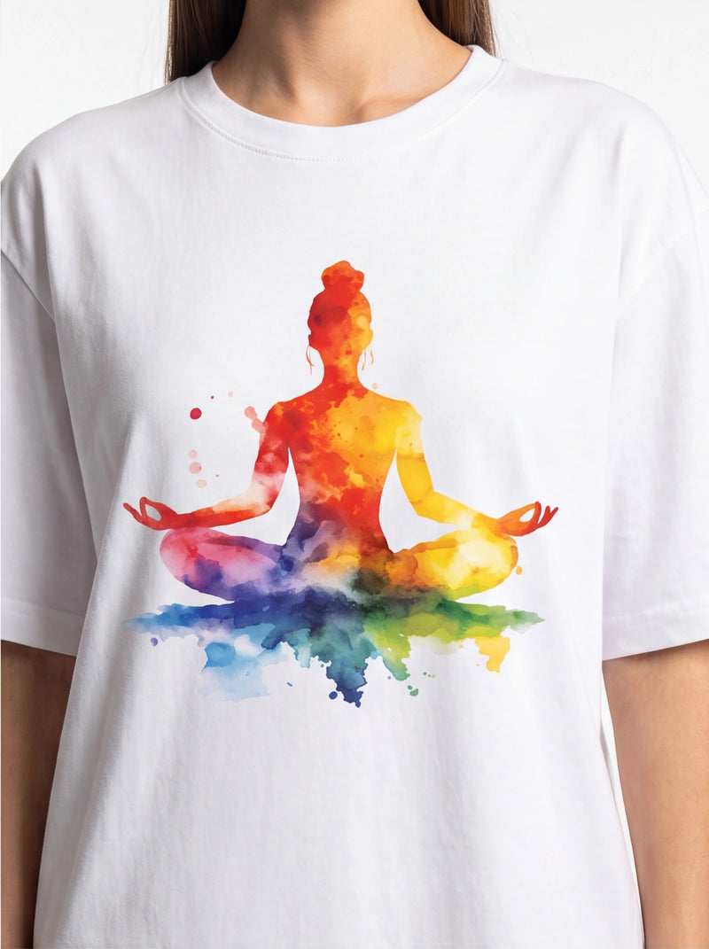 Meditation Oversized T-Shirt – White
