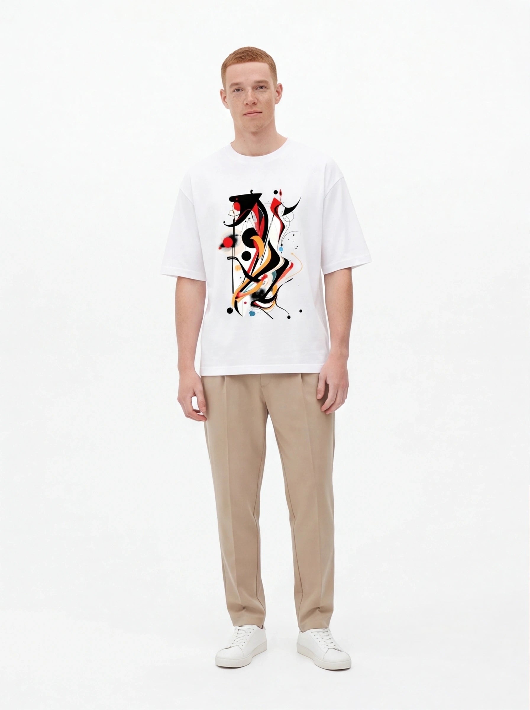 Abstract Horse Oversized T-Shirt