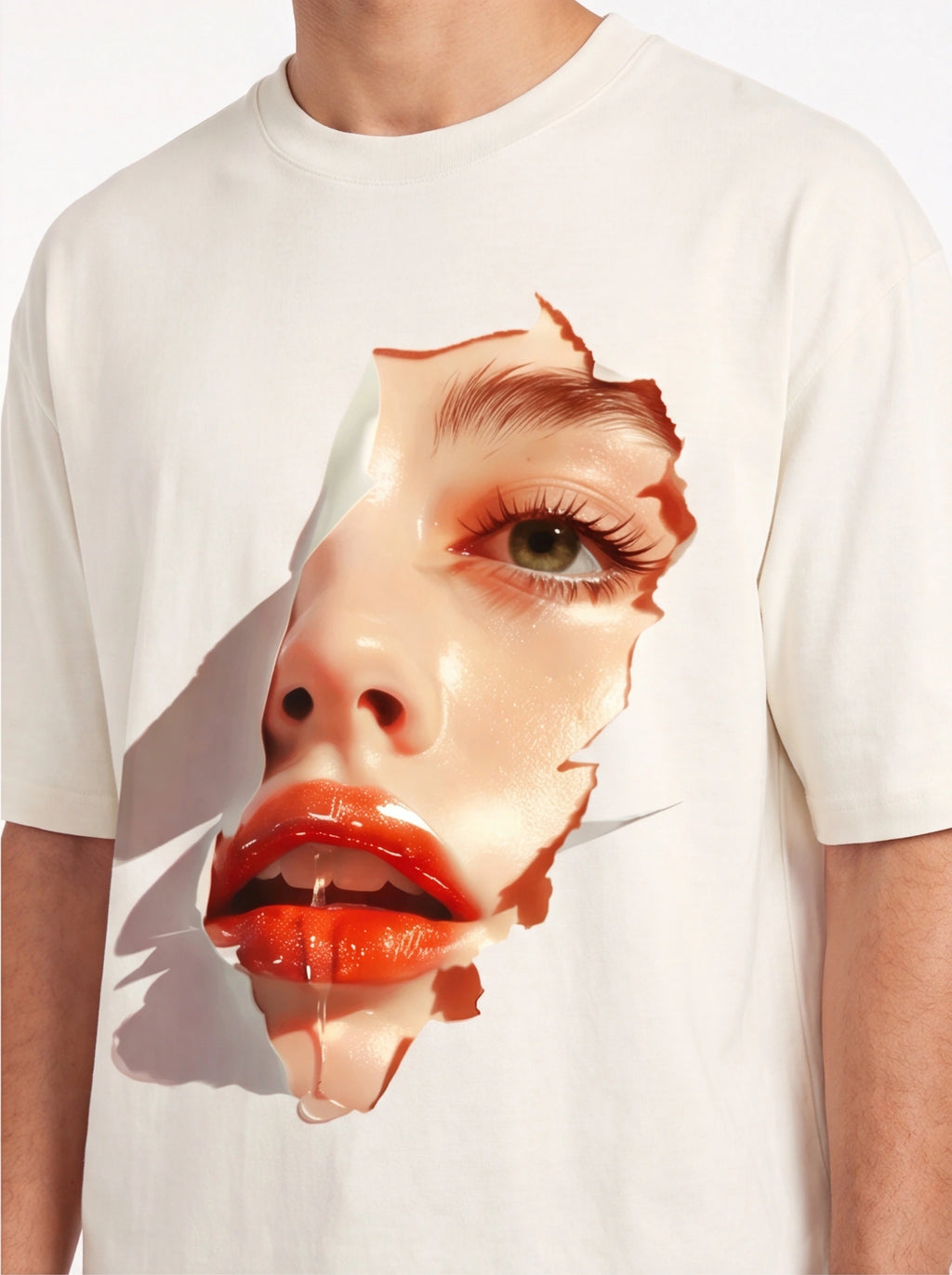 Glossy Lips Oversized T-Shirt